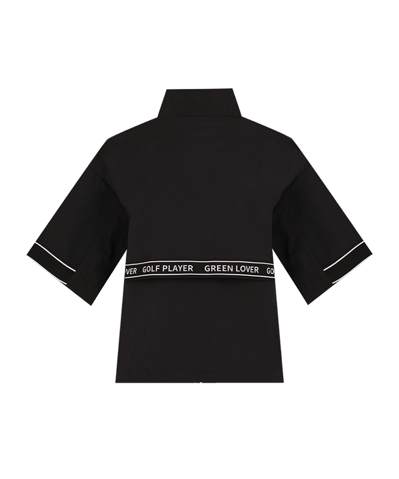 Castelbajac Women's Logo Band Point Zip-Up Short-Sleeve Vest - Black