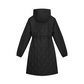 Castelbajac Women's Black Line Quilted Hooded Long Padded Jumper - Black