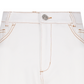 Castelbajac Men's Embroidered Point Standard Denim Pants - Ivory