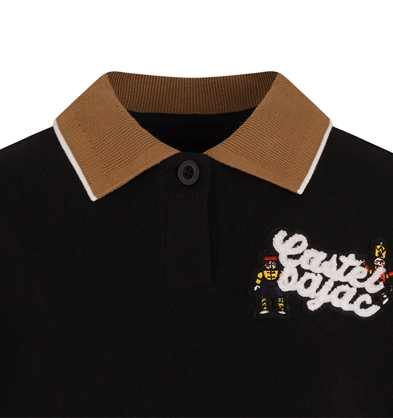 Castelbajac Women's Knit Collar Color Block T-Shirt - Black