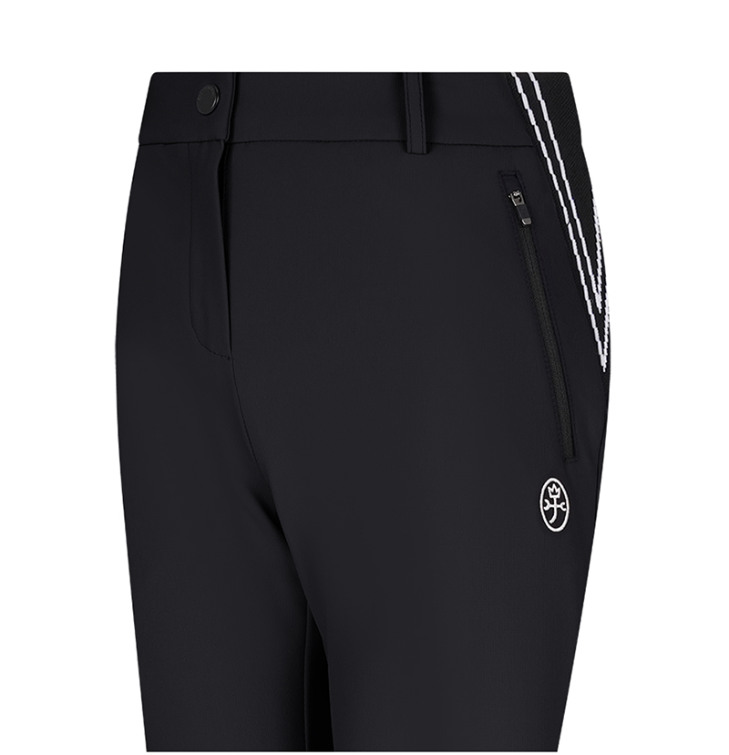 Castelbajac Women's Side-Slit Slim Pants - Black