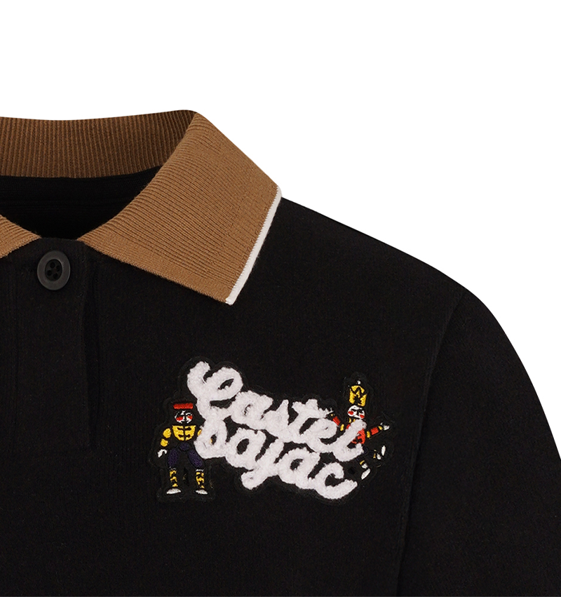 Castelbajac Women's Knit Collar Color Block T-Shirt - Black