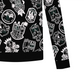 Castelbajac Men's Emblem Pattern Knit - Black
