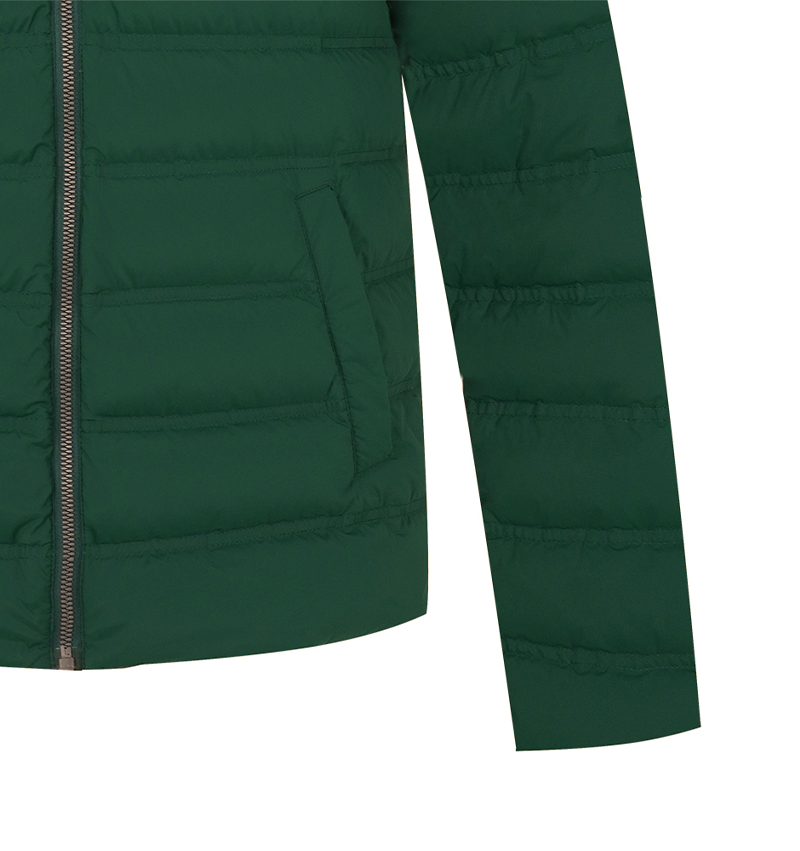 Men's Lightweight Duck Down Padded Jumper - Green