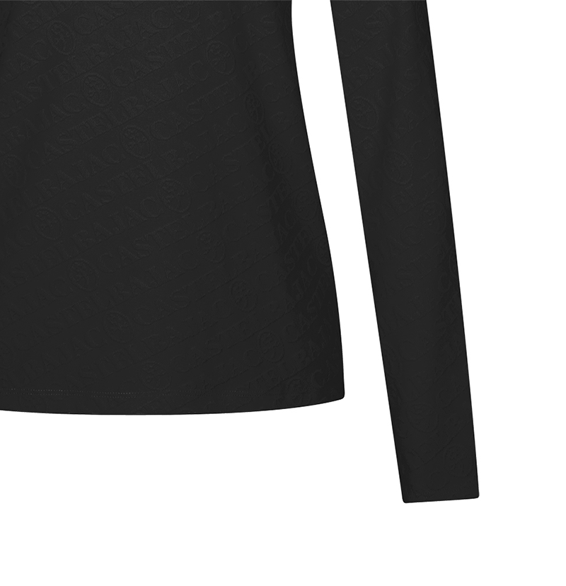 Castelbajac Women's Character Point Jacquard Collar T-Shirt - Black
