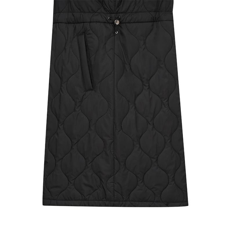 Castelbajac Women's Black Line Quilted Hooded Long Padded Jumper - Black