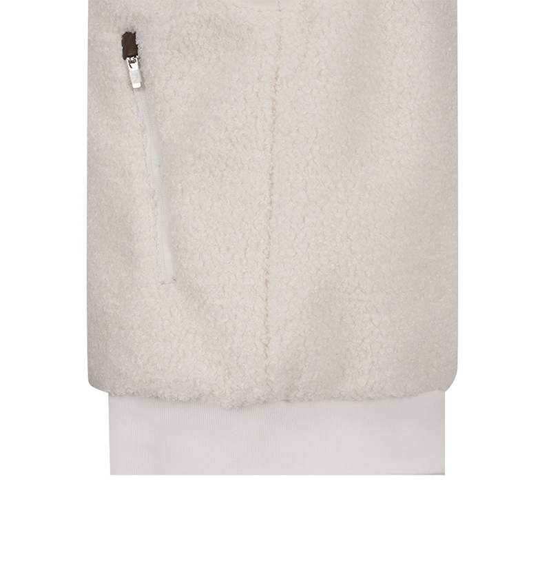 Castelbajac Women's Black Line Leather Pocket Point Pleated Vest - White